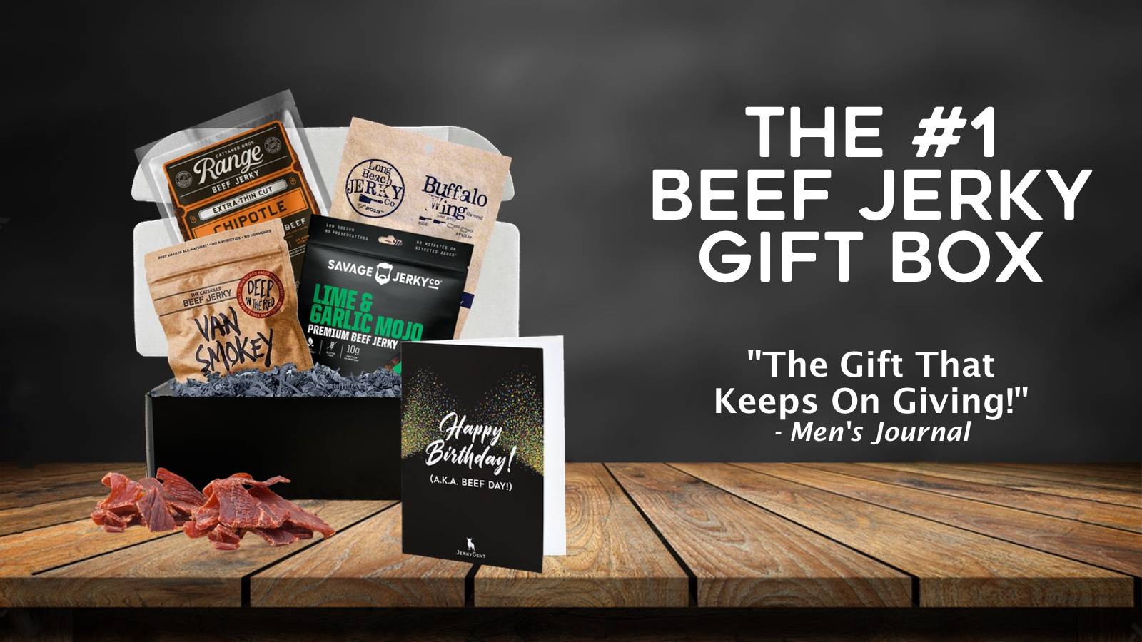 JerkyGent Beef Jerky Gift Box The Best Beef Jerky Subscription Box